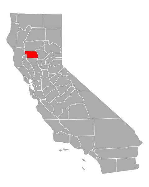 Карта Гленна Каліфорнії — стоковий вектор