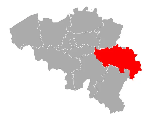 ベルギーのリエージュ地図 — ストックベクタ