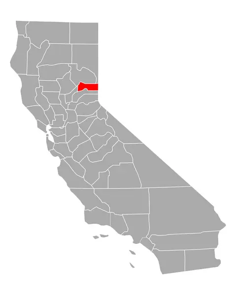 Карта Сьєрра Каліфорнія — стоковий вектор