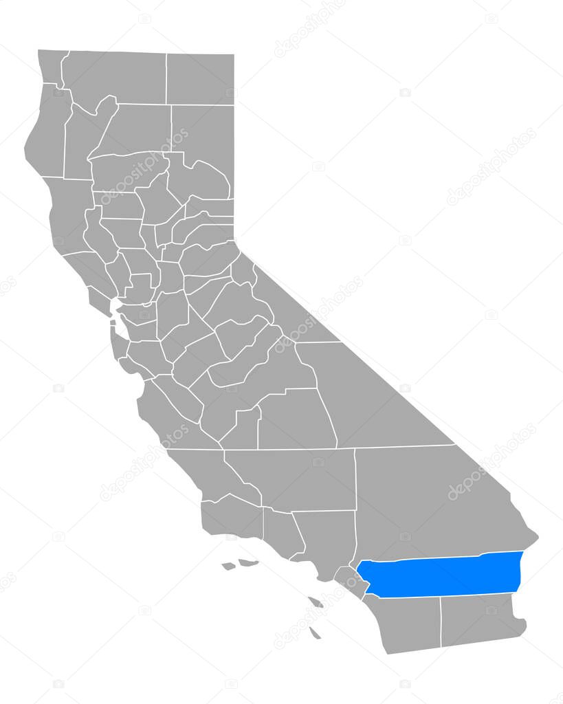 Map of Riverside in California