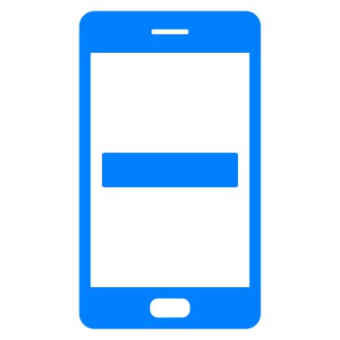 Vektör illüstrasyonu olarak eksi ve akıllı telefon