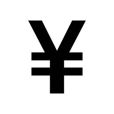 Vektör illüstrasyonu olarak Yen ve arkaplan