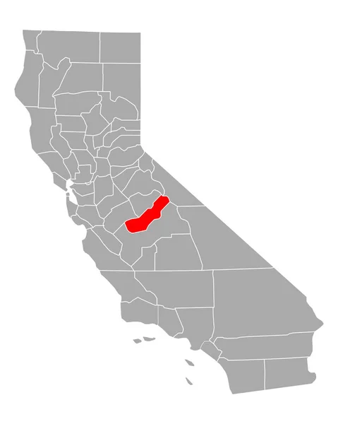 カリフォルニア州のマデラ地図 — ストックベクタ