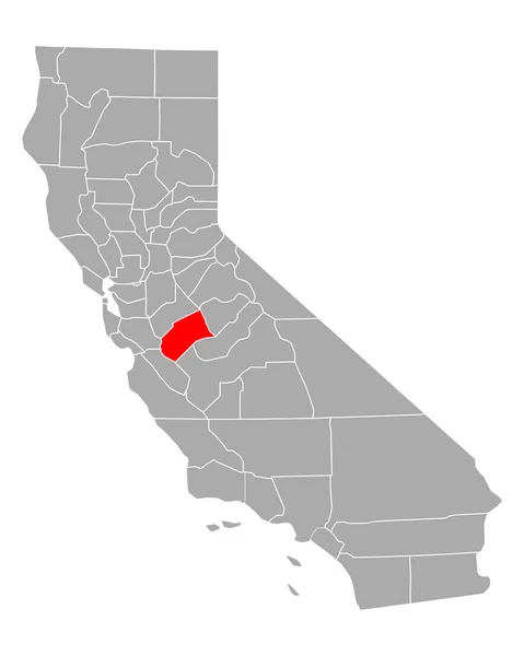 Mappa Merced California — Vettoriale Stock