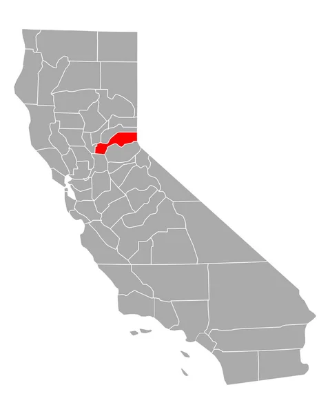 カリフォルニア州地図 — ストックベクタ