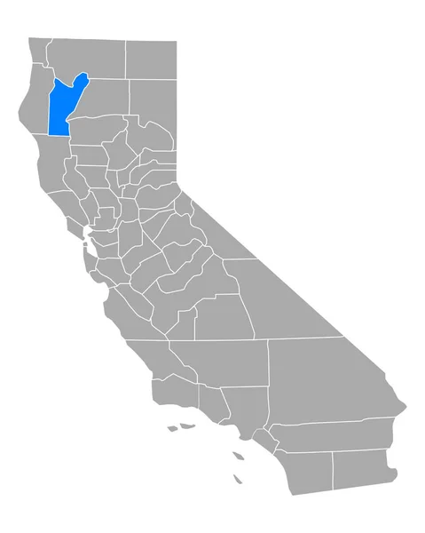 Χάρτης Της Τριάδας Στην Καλιφόρνια — Διανυσματικό Αρχείο