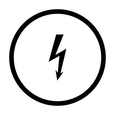 Vektör gösterimi olarak şimşek ve daire