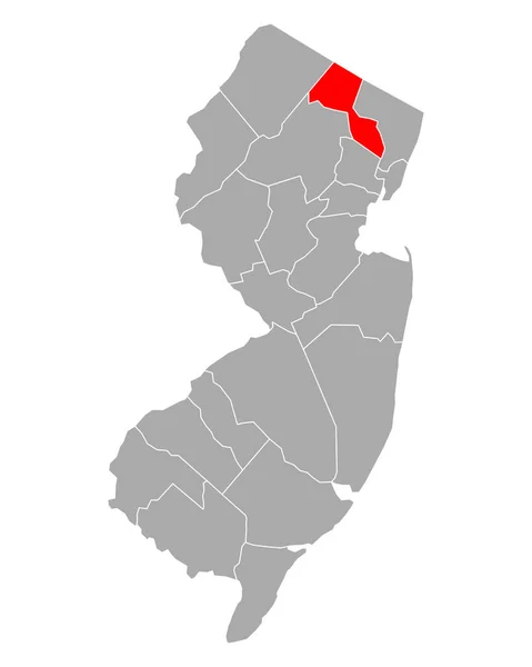 Karte Von Passaic New Jersey — Stockvektor