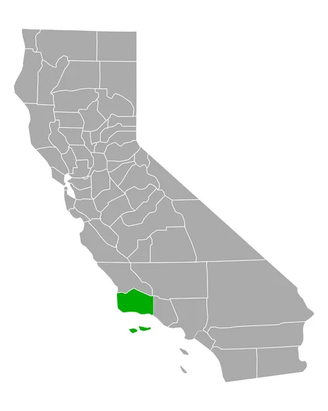 Mapa Santa Barbara California — Archivo Imágenes Vectoriales
