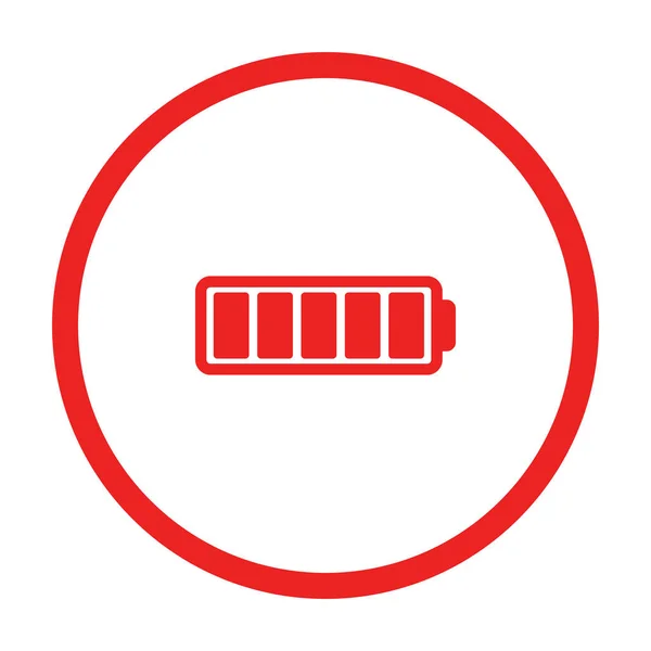 Batterie Cercle Comme Illustration Vectorielle — Image vectorielle