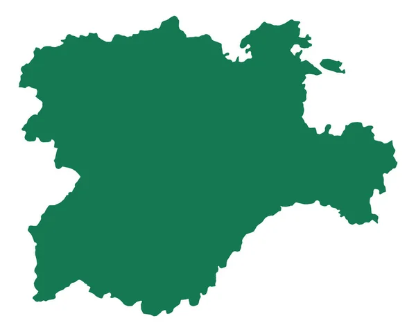 卡斯蒂利亚和里昂地图 — 图库矢量图片