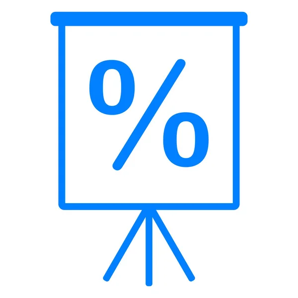 Porcentaje Rotafolio Como Ilustración Vectorial — Vector de stock