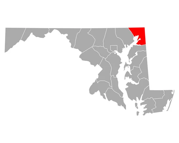 Mapa Cimento Concreto Maryland — Vetor de Stock