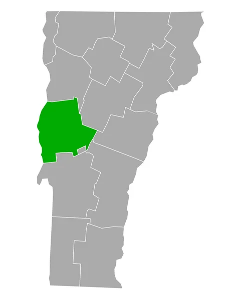 Mapa Addisonu Vermontu — Stockový vektor