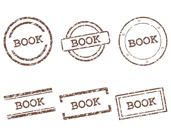 Book Stamps Vector Illustration — Stock Vector