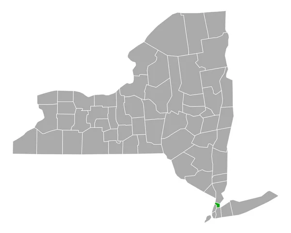 Karta Över Bronx New York — Stock vektor