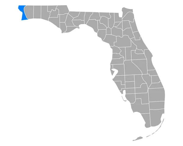 Mapa Escada Florida — Vetor de Stock