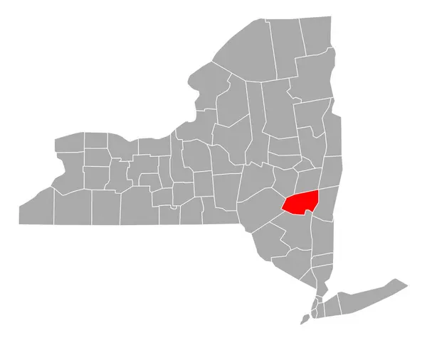 Χάρτης Του Greene Στη Νέα Υόρκη — Διανυσματικό Αρχείο