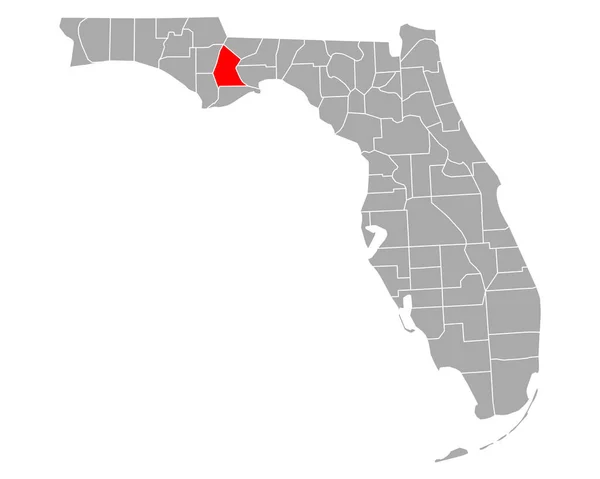 Mapa Libertad Florida — Archivo Imágenes Vectoriales