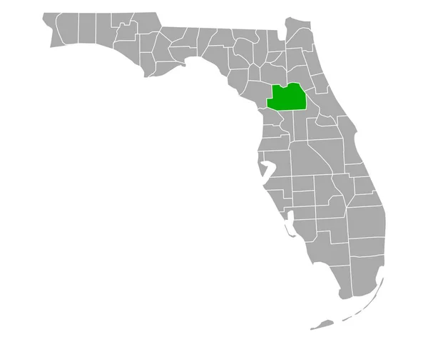 佛罗里达州马里昂地图 — 图库矢量图片