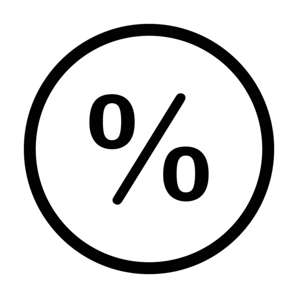 Percentagem Círculo Como Ilustração Vetorial —  Vetores de Stock