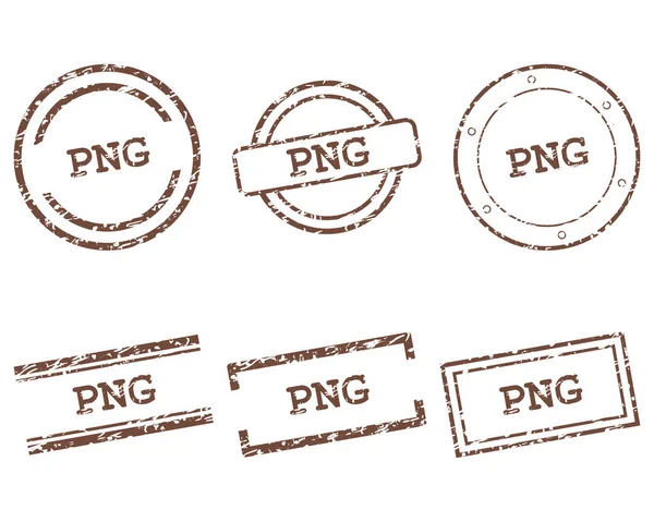 Png Stempels Als Vectorillustratie — Stockvector