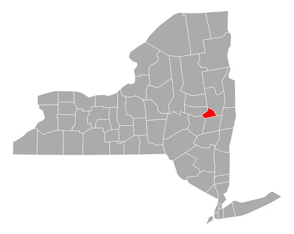 Χάρτης Του Schenectady Στη Νέα Υόρκη — Διανυσματικό Αρχείο