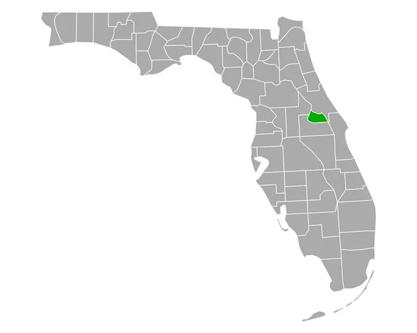 Mapa Seminole Florida — Vector de stock