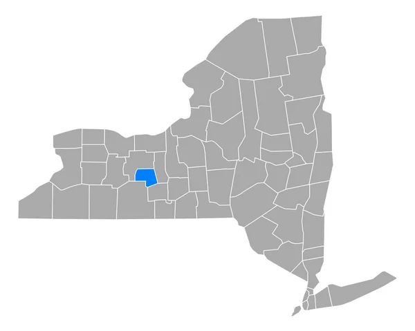 Χάρτης Του Γέιτς Στη Νέα Υόρκη — Διανυσματικό Αρχείο