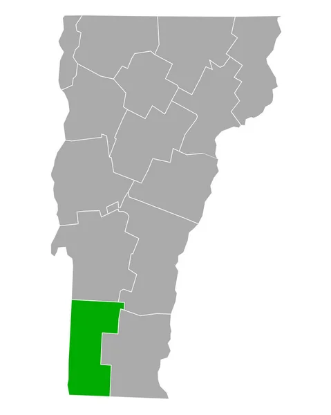 Mapa Indústria Automobilística Vermont — Vetor de Stock