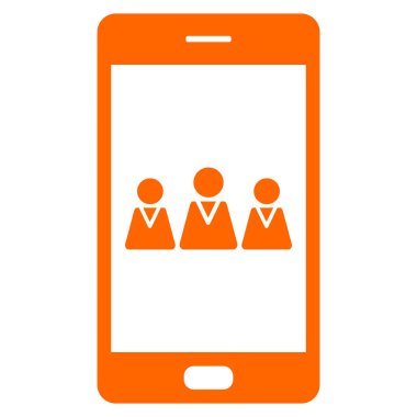 Takım ve akıllı telefon vektör gösterimi olarak