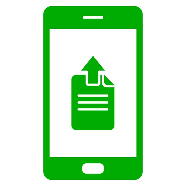 Carregamento Documentos Smartphone Como Ilustração Vetorial —  Vetores de Stock