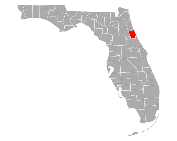 Mapa Laminação Florida —  Vetores de Stock