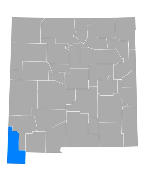 ニューメキシコ州のヒダルゴ地図 — ストックベクタ
