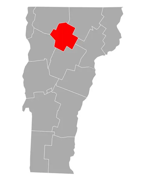 Mapa Lamoille Vermont — Vector de stock