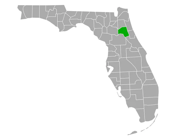 Karta Över Putnam Florida — Stock vektor