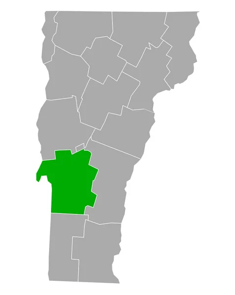Karte Von Rutland Vermont — Stockvektor