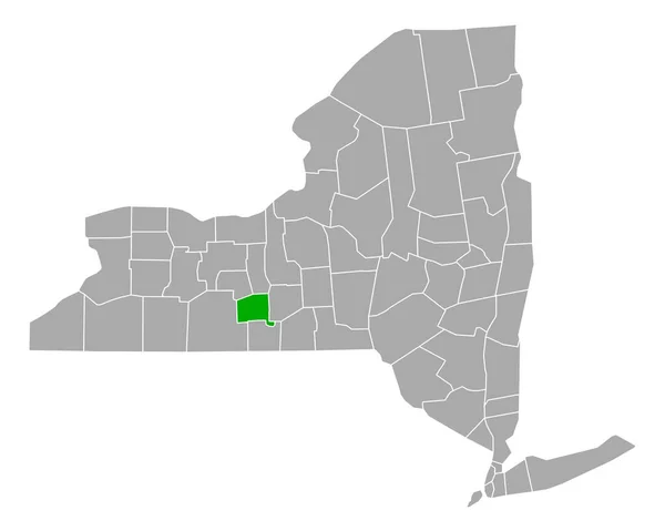 Mapa Schuyler Nueva York — Archivo Imágenes Vectoriales