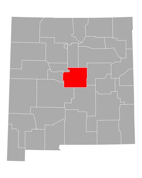 Map Torrance New Mexico — Stock Vector