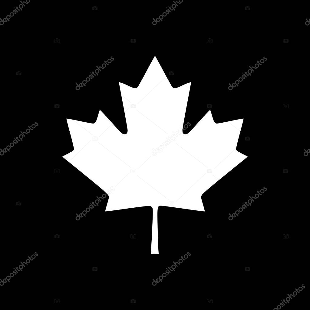 Maple leaf and background as vector illustration
