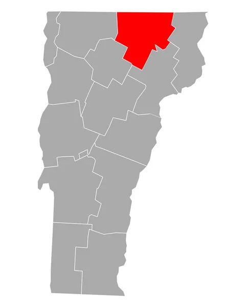 Mapa Orquestras Vermont — Vetor de Stock