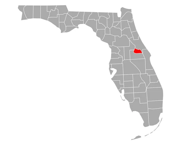 Mapa Seminole Florida —  Vetores de Stock