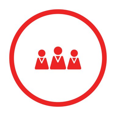 Takım ve daire vektör illüstrasyonu