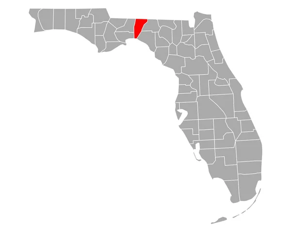 Mapa Sistemas Hidráulicos Florida —  Vetores de Stock