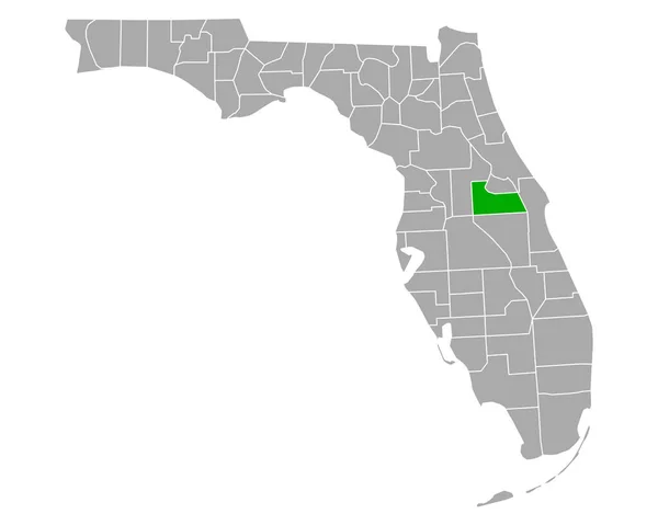 Mapa Cervejarias Florida —  Vetores de Stock