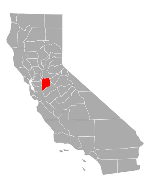 Mapa San Joaquín California — Archivo Imágenes Vectoriales