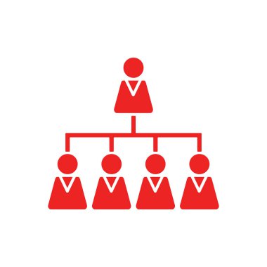 Vektör illüstrasyonu olarak hiyerarşi ve arkaplan