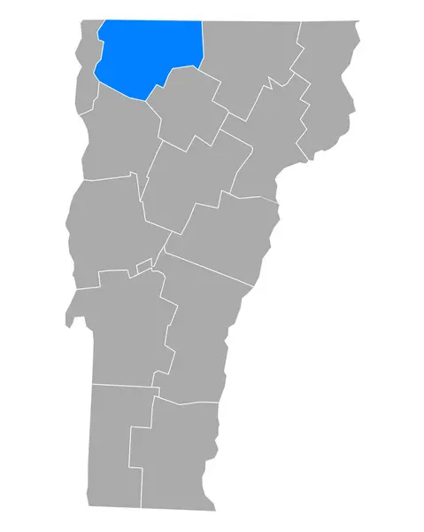 Mapa Agências Alfandegárias Vermont — Vetor de Stock