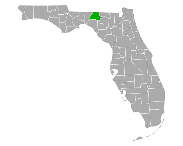 Karte Von Madison Florida — Stockvektor