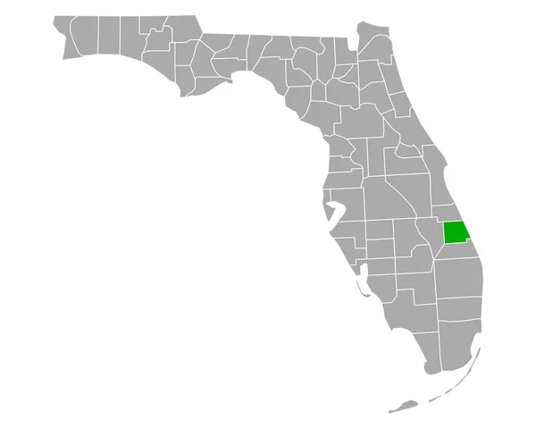 Карта Сент Люси Флориде — стоковый вектор